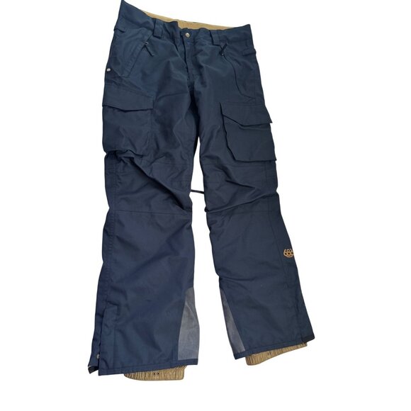 686 Mens Navy Snowboard Pants Large Waterproof  Breathable All Weather Technolog - Picture 1 of 16